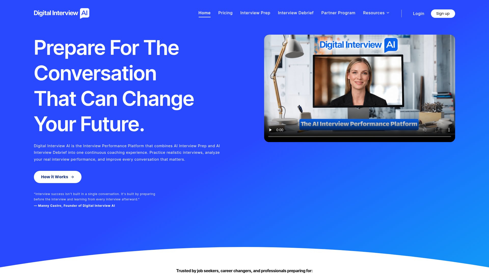 Digital Interview AI product screenshot
