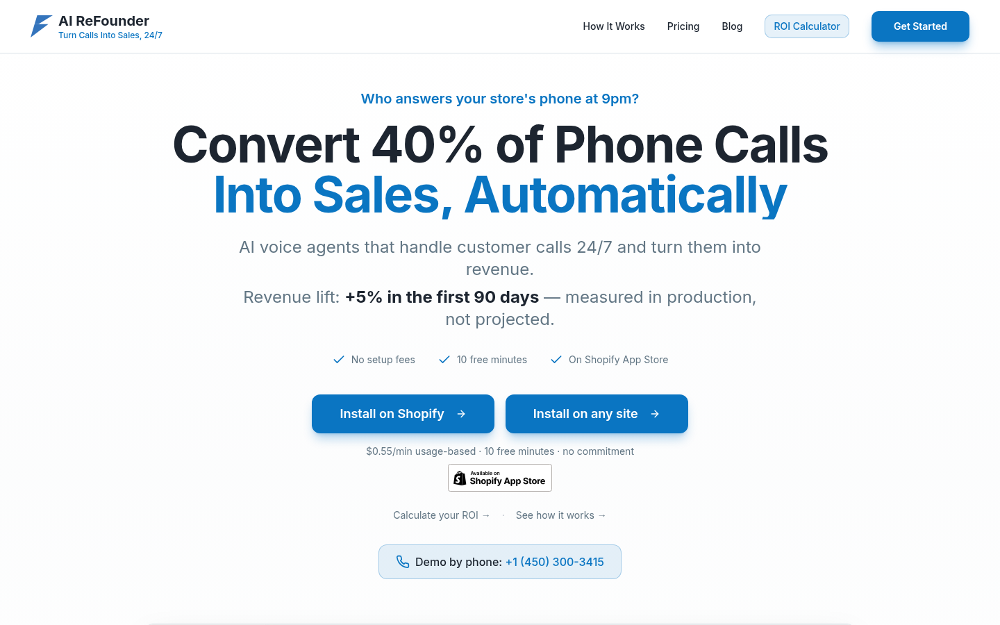 AI ReFounder product screenshot