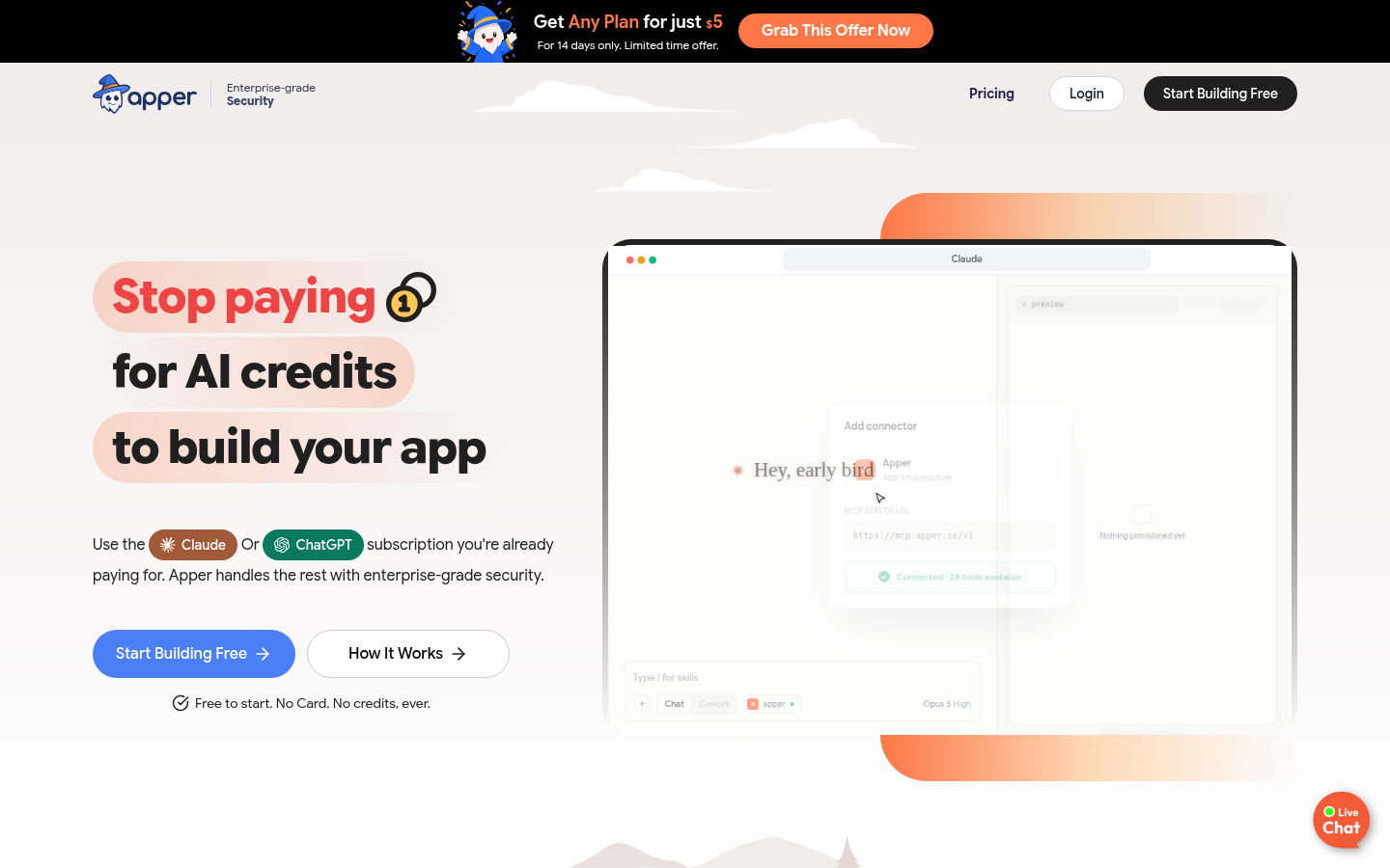 Apper product screenshot