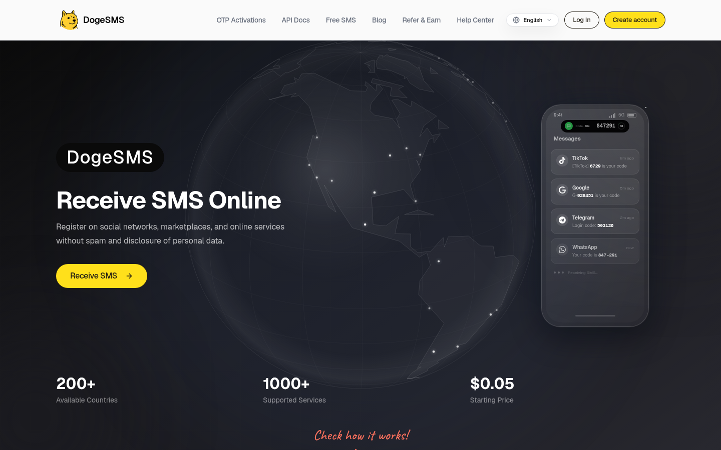 DogeSMS product screenshot