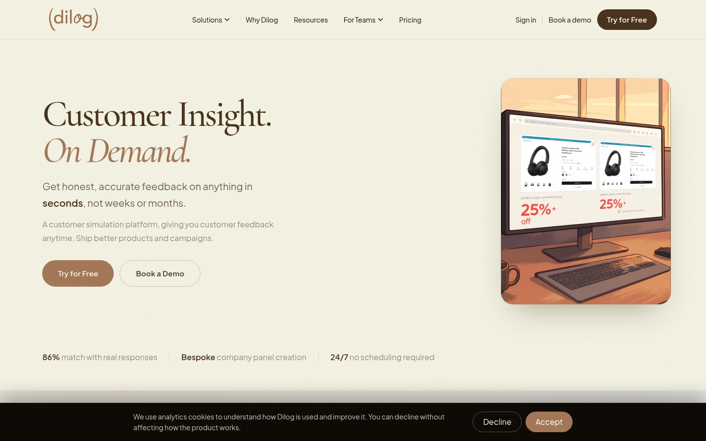 Dilog product screenshot