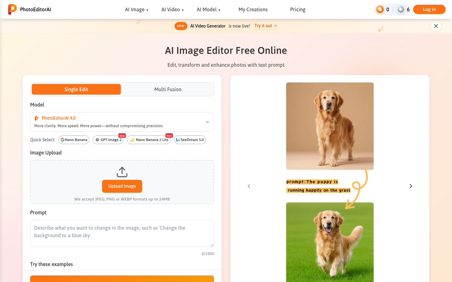PhotoEditorAI.io product screenshot