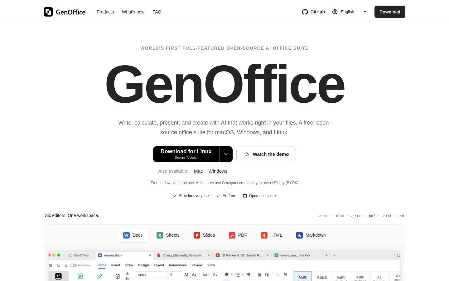 GenOffice product screenshot