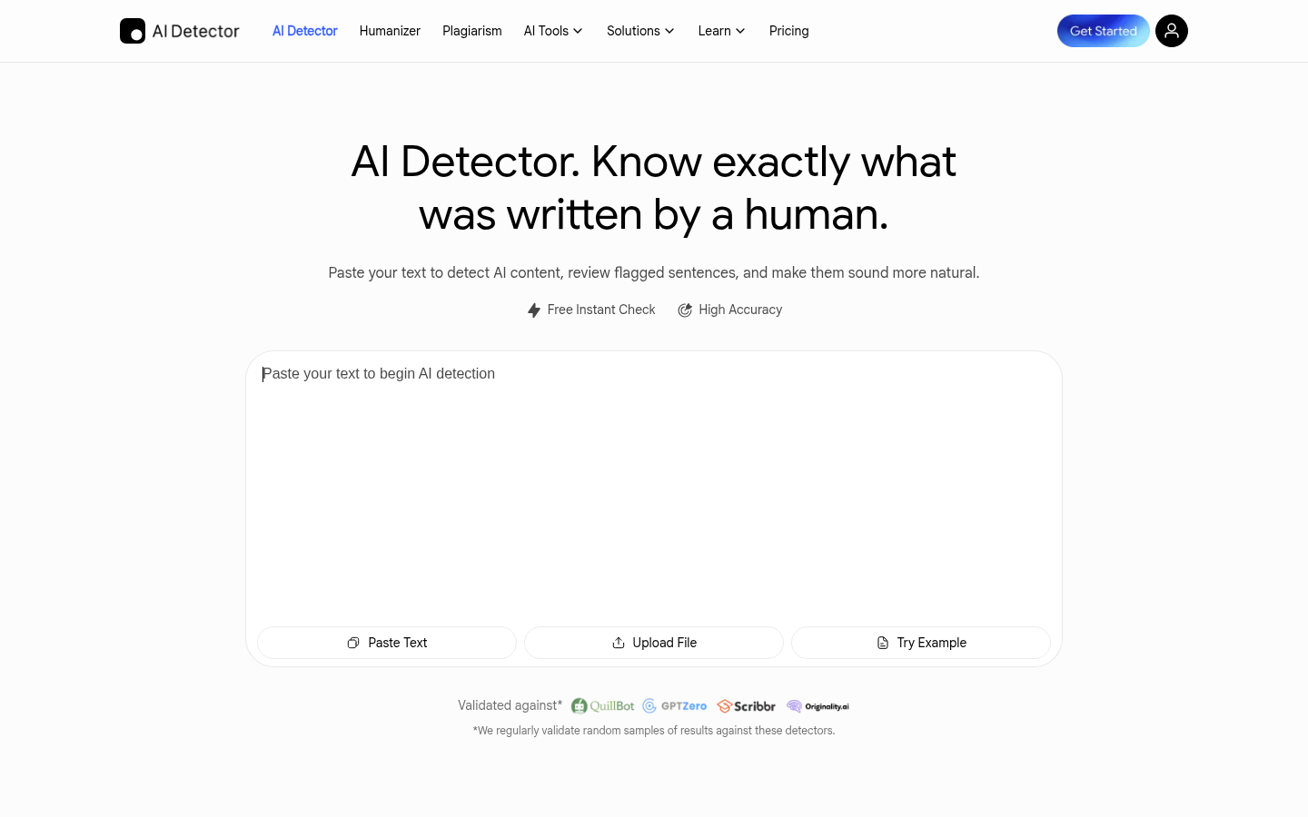 AI Detector product screenshot
