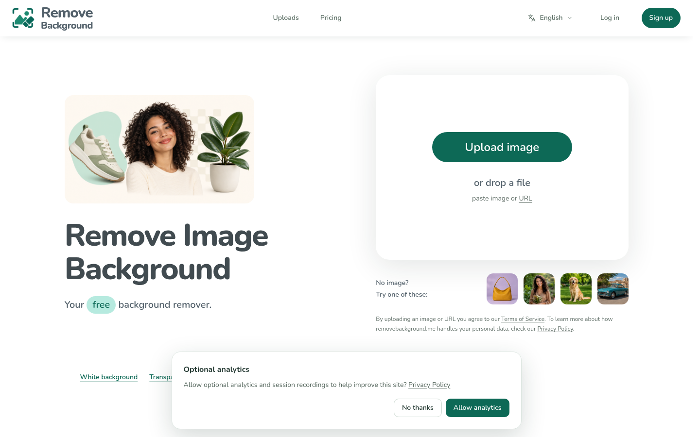 removebackground product screenshot