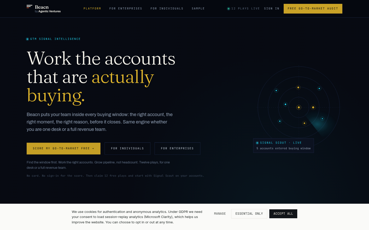 Beacn product screenshot