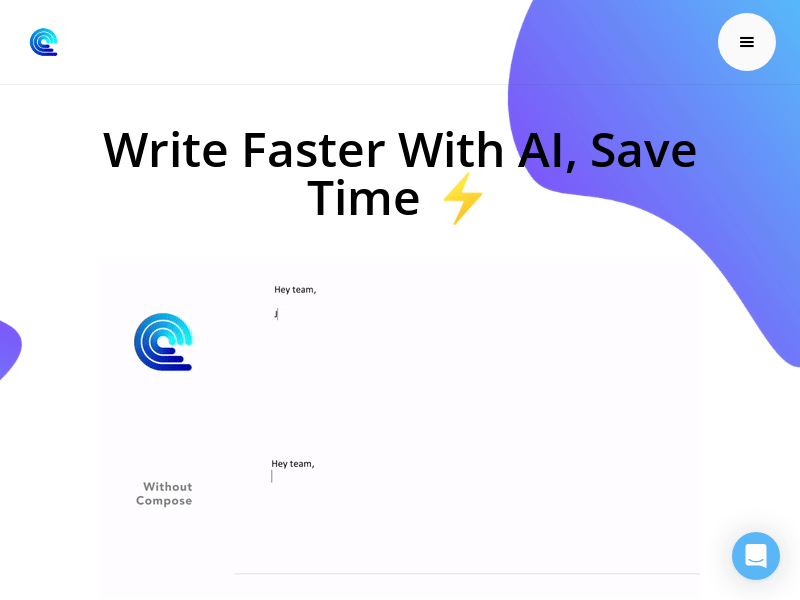 Compose product screenshot