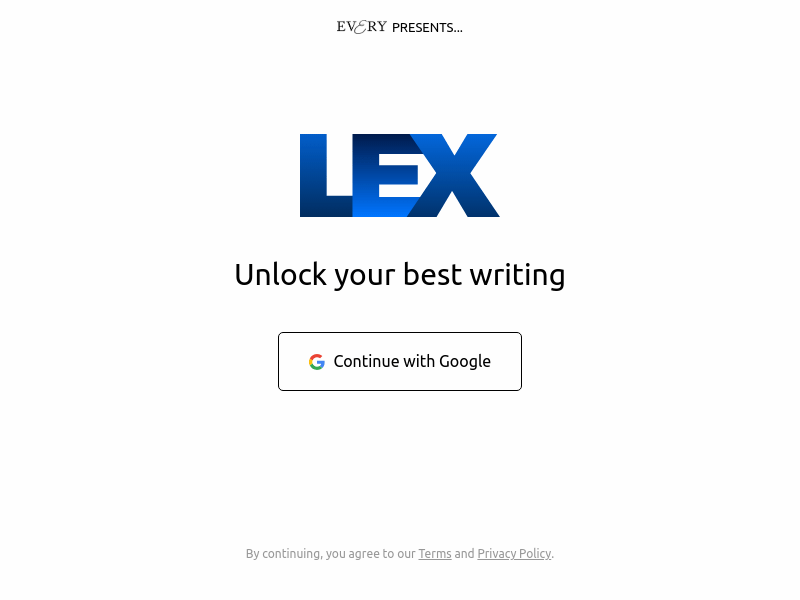 Lex product screenshot