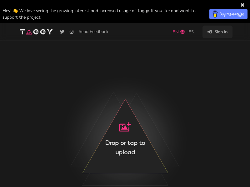 Taggy product screenshot