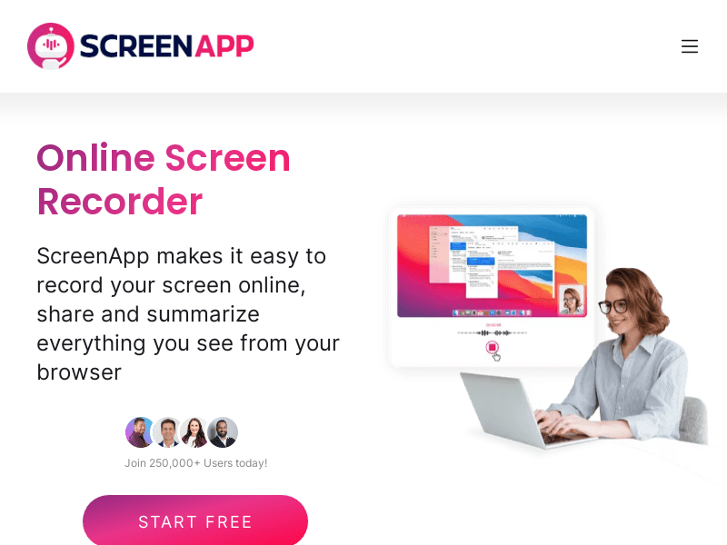ScreenApp product screenshot