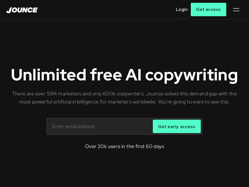 Jounce product screenshot