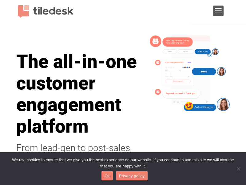 Tiledesk product screenshot