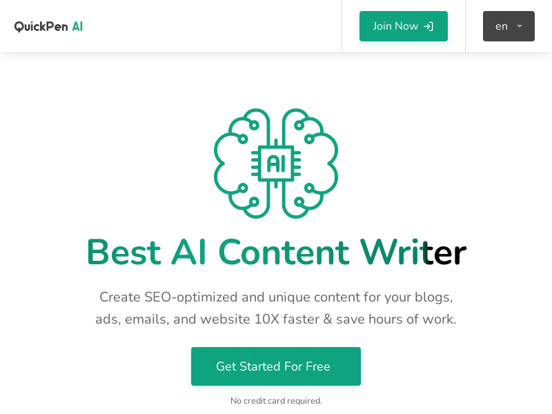QuickPenAI product screenshot