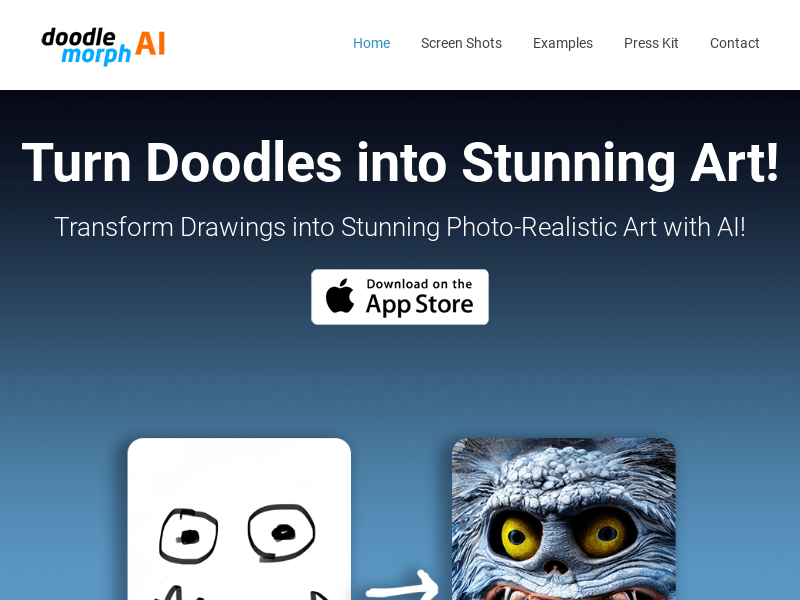 Doodle Morph AI product screenshot