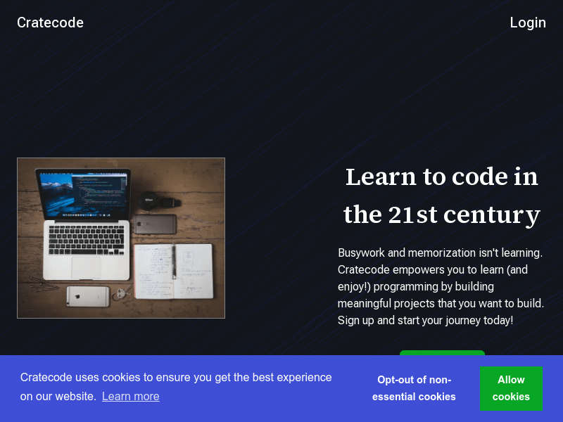 Cratecode product screenshot