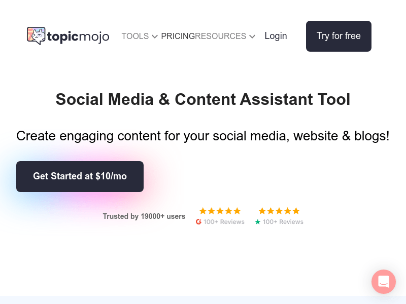 Topicmojo product screenshot
