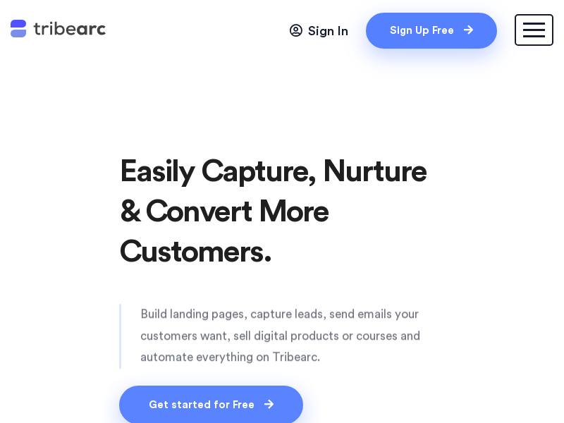 TribeArc product screenshot