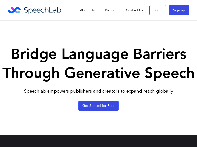 Speechlab product screenshot