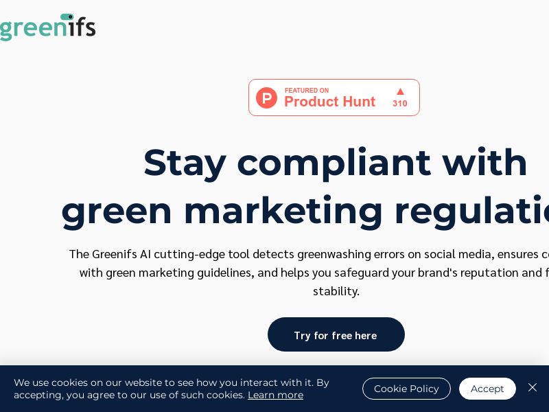 Greenifs.ai product screenshot