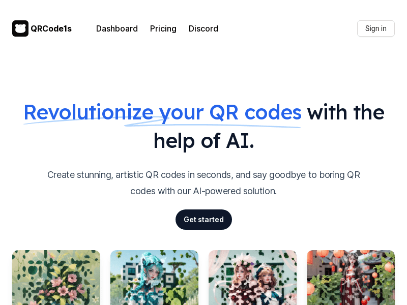 QRCode1s product screenshot