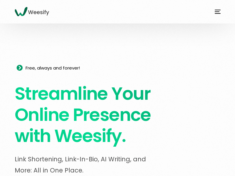 Weesify product screenshot