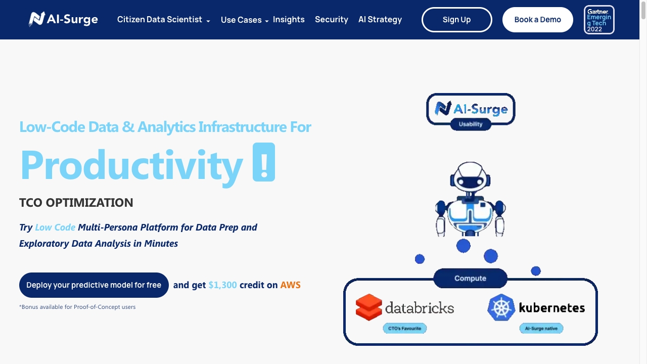 AI Surge Cloud product screenshot