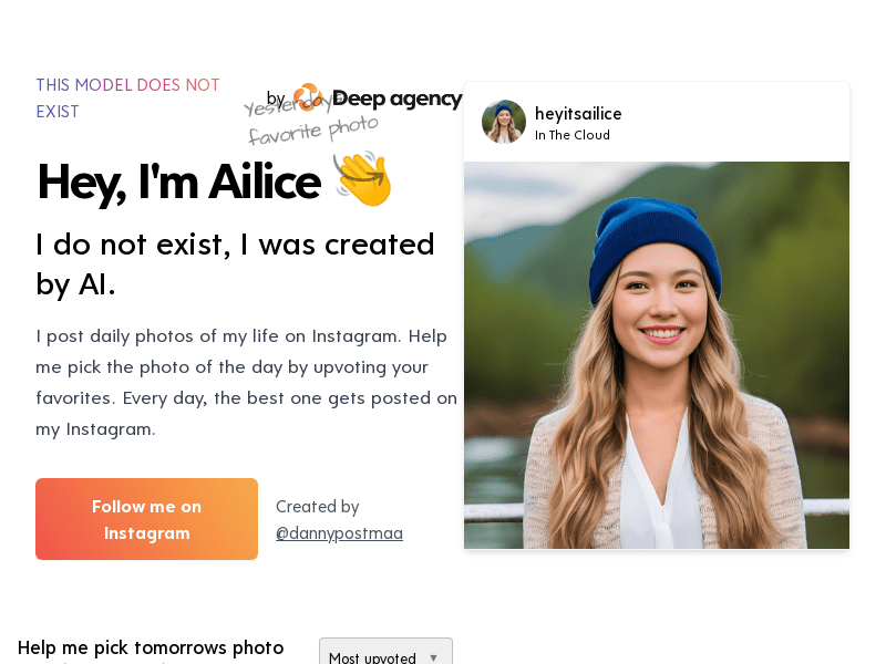 This Model Does Not Exist product screenshot
