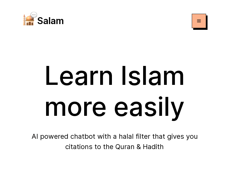 Salam.chat product screenshot
