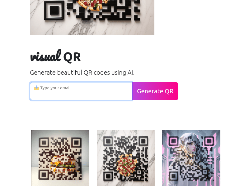 VisualQR product screenshot