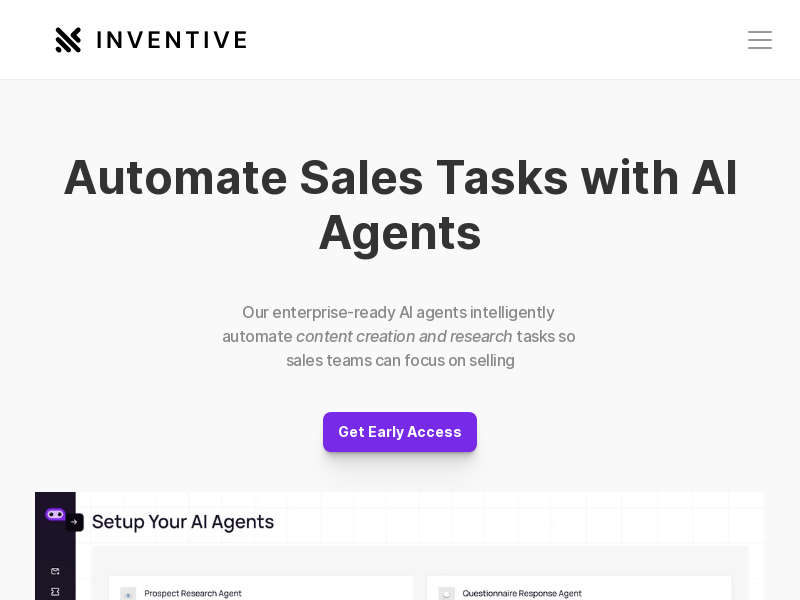 Inventive product screenshot