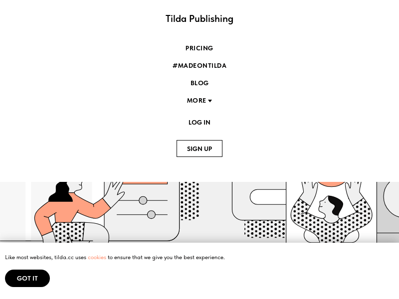 Tilda product screenshot