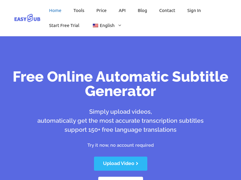 EasySub product screenshot